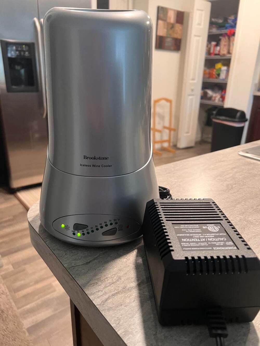 Brookstone Iceless Wine Cooler with Power Adapter